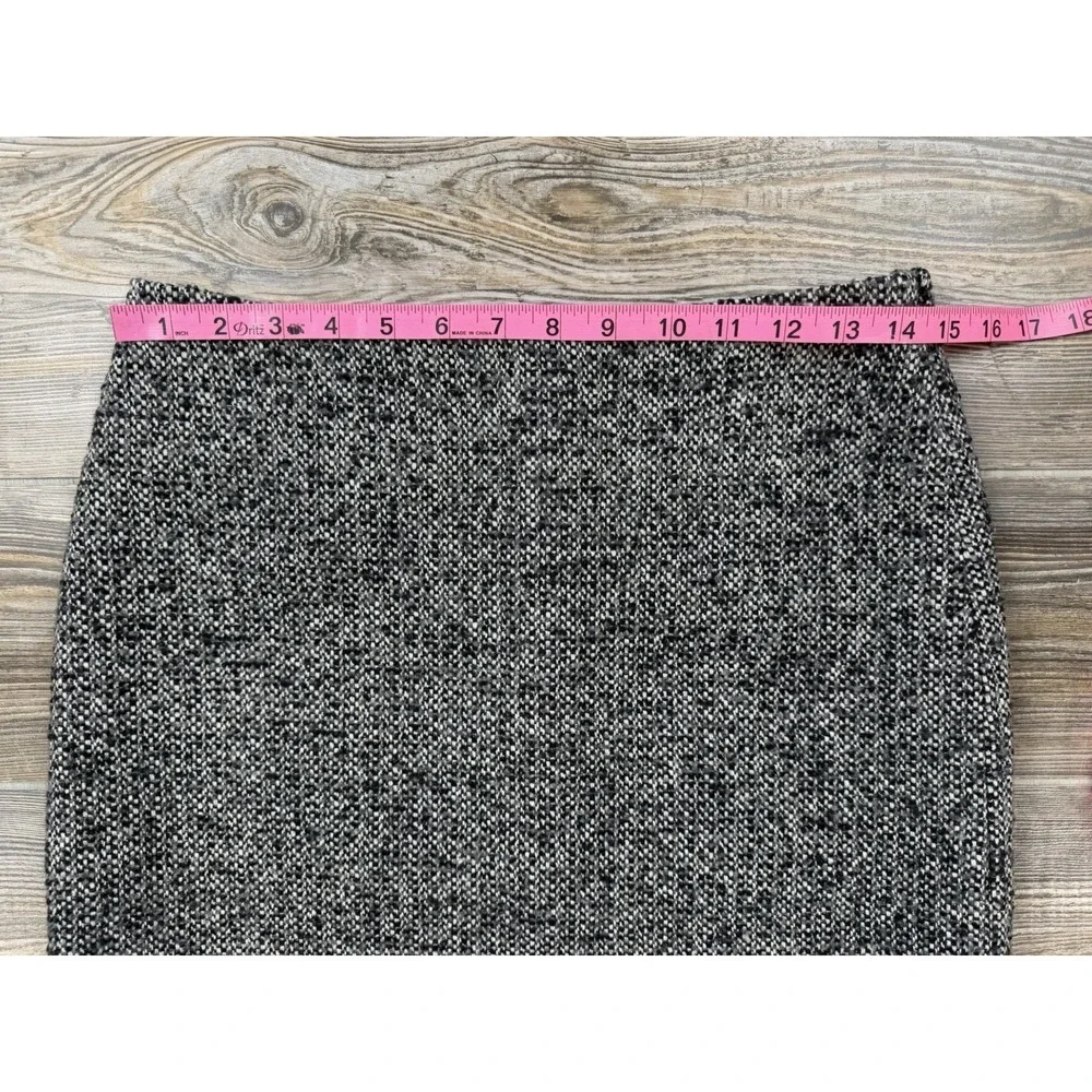 J. Crew Grey Wool Blend Tweed Mini Skirt Preppy Academia Office Women's Size 2